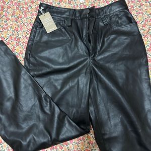 Faux leather madewell pants